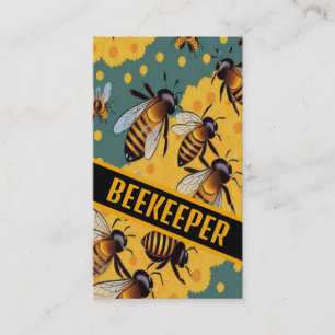 Tarjeta De Visita Abejas de panal para apicultor