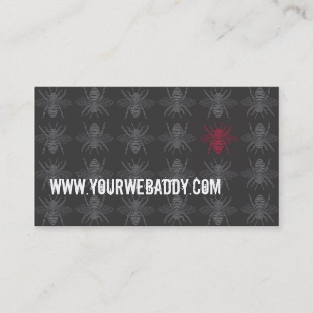 Tarjeta De Visita Abejas oscuras Bizcard (Anverso)