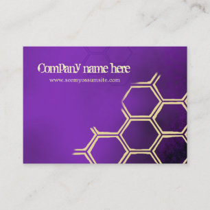 Tarjeta De Visita Abejas púrpuras