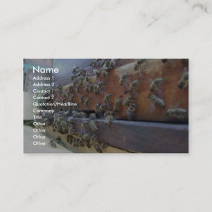 Tarjeta De Visita Abejas que consiguen en su colmena