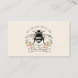 Tarjeta De Visita Abejero de la granja aérea de la miel de abeja