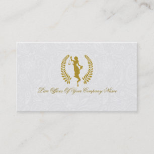 Tarjeta De Visita Abogada de la insignia de la Dama de Oro para la J