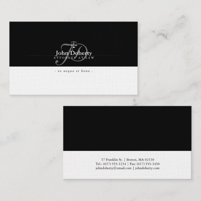 Tarjeta De Visita Abogado | Abogado (Anverso / Reverso)