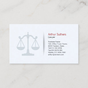 Tarjeta De Visita Abogado Abogado Derecho Jurídico