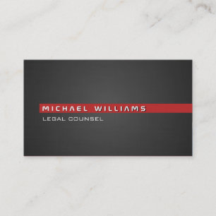 TARJETA DE VISITA ABOGADO ASESOR LEGAL ELEGANTE MINIMALISTA MODERNO