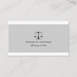 Tarjeta De Visita Abogado clásico de striptease a escala de justicia