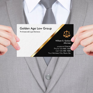 Tarjeta De Visita Abogado con Clase y Servicios Legales