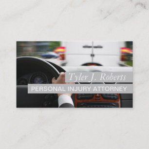 Tarjeta De Visita Abogado de Daños Personales Ley Abogado