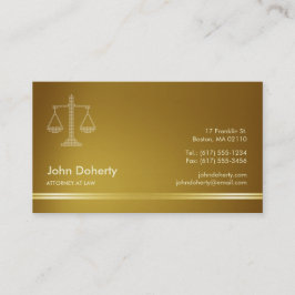 Tarjeta De Visita ABOGADO DE DERECHO | Elegante