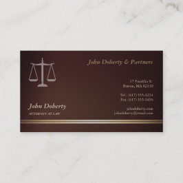 Tarjeta De Visita ABOGADO DE DERECHO | Elegante