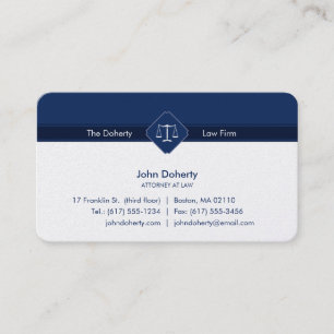 Tarjeta De Visita ABOGADO DE DERECHO   Oficina Jurídica