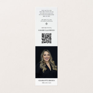 Tarjeta De Visita Abogado de Impuestos Elegante Defensor Moderno