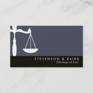 Tarjeta De Visita Abogado de la escala de justicia en Law Groupon