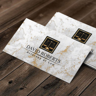 Tarjeta De Visita Abogado de la ley moderna de piedra de mármol de o