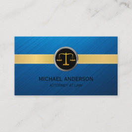 Tarjeta De Visita Abogado de la Marina de Guerra de la Banda de Oro