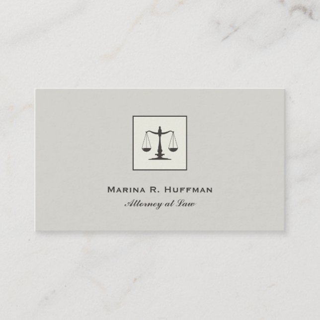 Tarjeta De Visita Abogado de la moda de Llanura, escalada profesiona (Anverso)