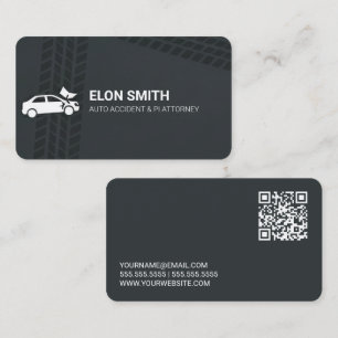 Tarjeta De Visita Abogado de Lesiones Personales QR