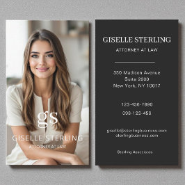 Tarjeta De Visita Abogado de Lujo en la Facultad de Derecho Foto Pro