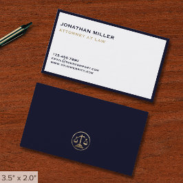 Tarjeta De Visita Abogado de lujo simple