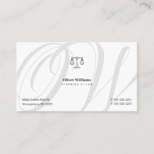 Tarjeta De Visita Abogado de primera clase Abogado