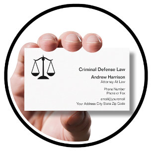 Tarjeta De Visita Abogado Defensor Penal