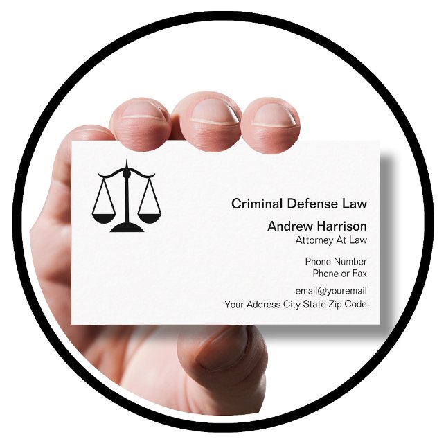 Tarjeta De Visita Abogado Defensor Penal (Subido por el creador)