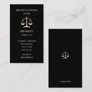 Tarjeta De Visita Abogado   Elegante