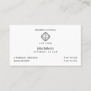 Tarjeta De Visita Abogado elegante   Abogado