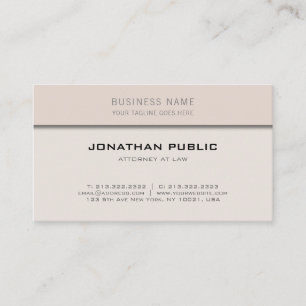 Tarjeta De Visita Abogado elegante en el top elegante del abogado de