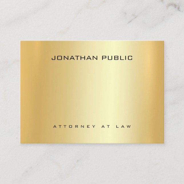 Tarjeta De Visita Abogado elegante Oficina Jurídica de Plantilla de  (Anverso)