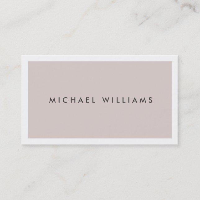 Tarjeta De Visita Abogado - Elegante para profesional simple (Anverso)