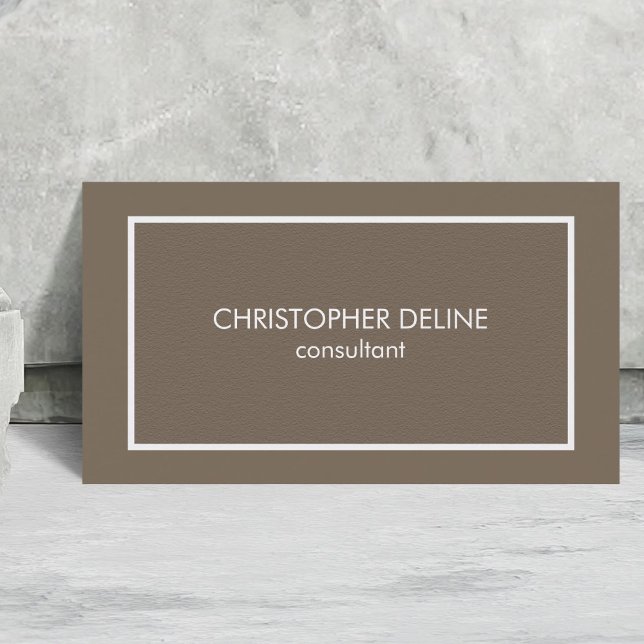 Tarjeta De Visita Abogado elegante simple moderno de Brown de la (Subido por el creador)