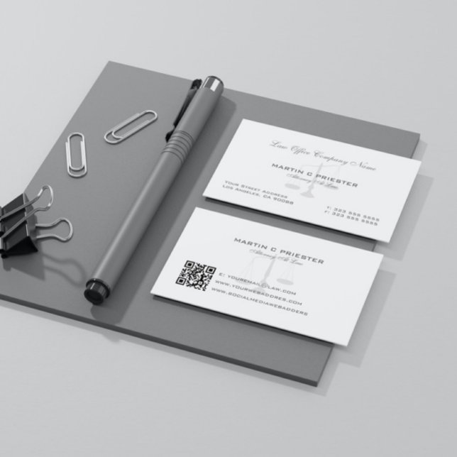 Tarjeta De Visita Abogado En Derecho, Marca De Agua De Escala De Jus (Subido por el creador)