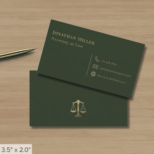Tarjeta De Visita Abogado en Derecho Simple Moderno