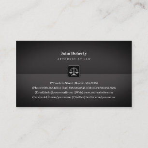 Tarjeta De Visita Abogado Escala de justicia
