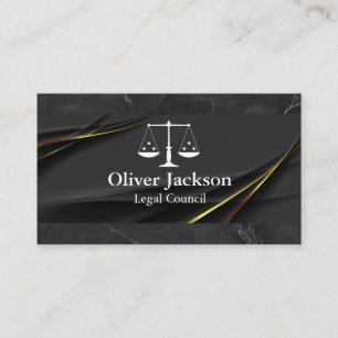 Tarjeta De Visita Abogado   Escalas de Justicia   Ley