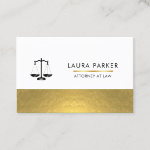 Tarjeta De Visita Abogado Legal Black Scale Gold Business Ca