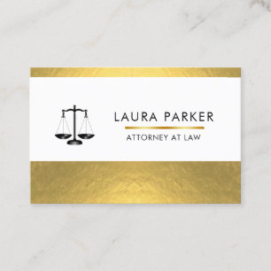 Tarjeta De Visita Abogado Legal Black Scale Gold Business Ca