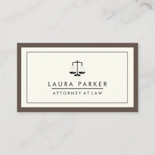 Tarjeta De Visita Abogado legal profesional de escala negra