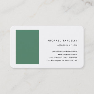 Tarjeta De Visita Abogado Minimalista Clásico Profesional