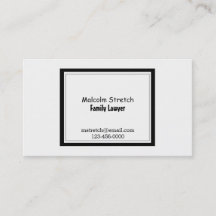 Abogado minimalista de la familia negra y blanca