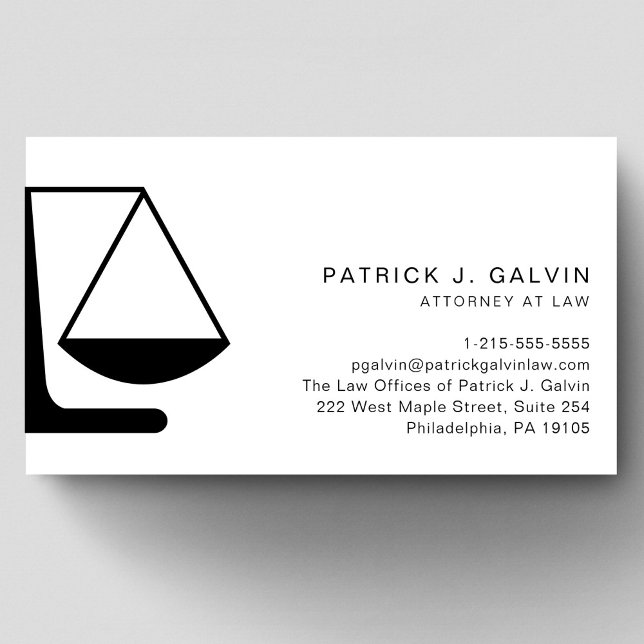 Tarjeta De Visita Abogado mínimo profesional jurídico (Subido por el creador)