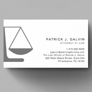 Tarjeta De Visita Abogado mínimo profesional jurídico