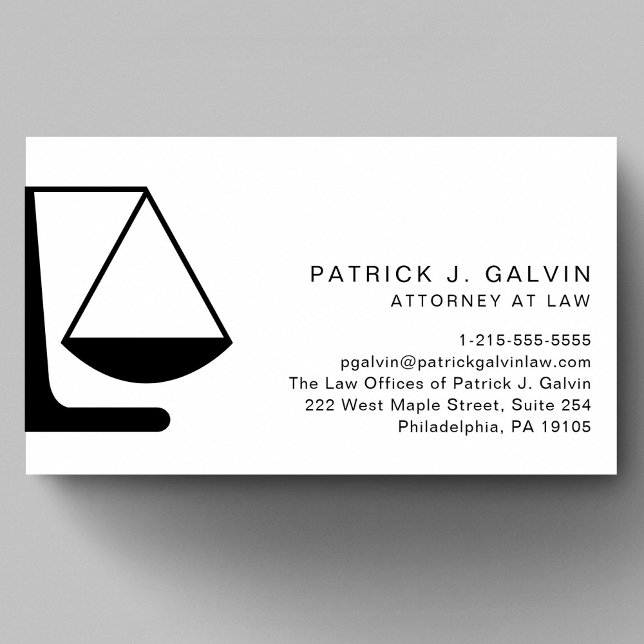 Tarjeta De Visita Abogado mínimo profesional jurídico (Subido por el creador)