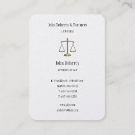 Tarjeta De Visita Abogado | Oro elegante