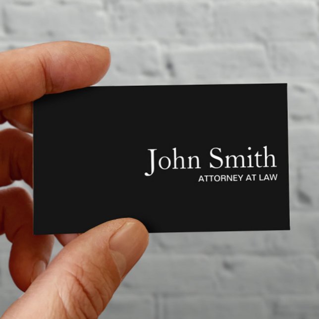 Tarjeta De Visita Abogado Procurador de código QR negro (Subido por el creador)