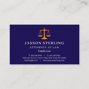 Tarjeta De Visita Abogado Profesional Administrativo