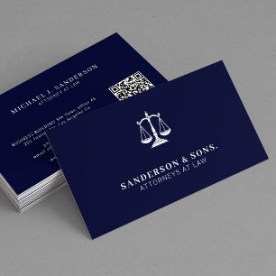Tarjeta De Visita Abogado profesional de la marina