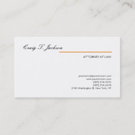 Tarjeta De Visita Abogado profesional escrito a mano abogado moderno