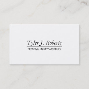 Tarjeta De Visita Abogado profesional moderno negro y blanco